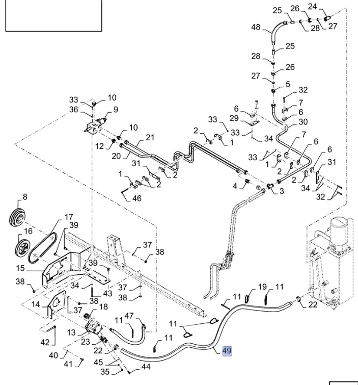 87615686 - Шланг гидравлический